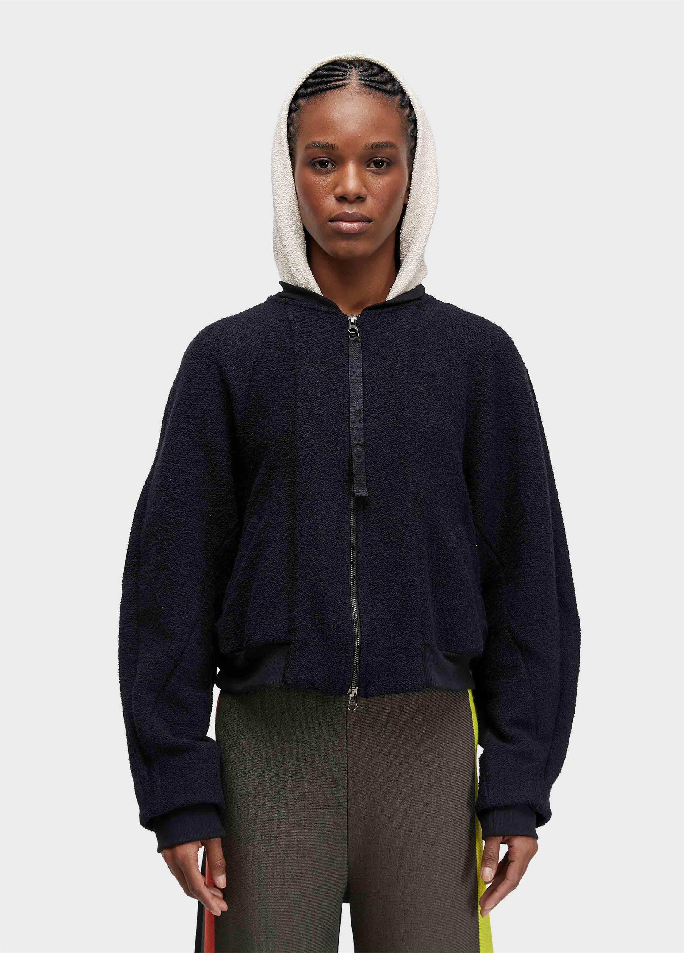 Casaco bicolor moletom eco