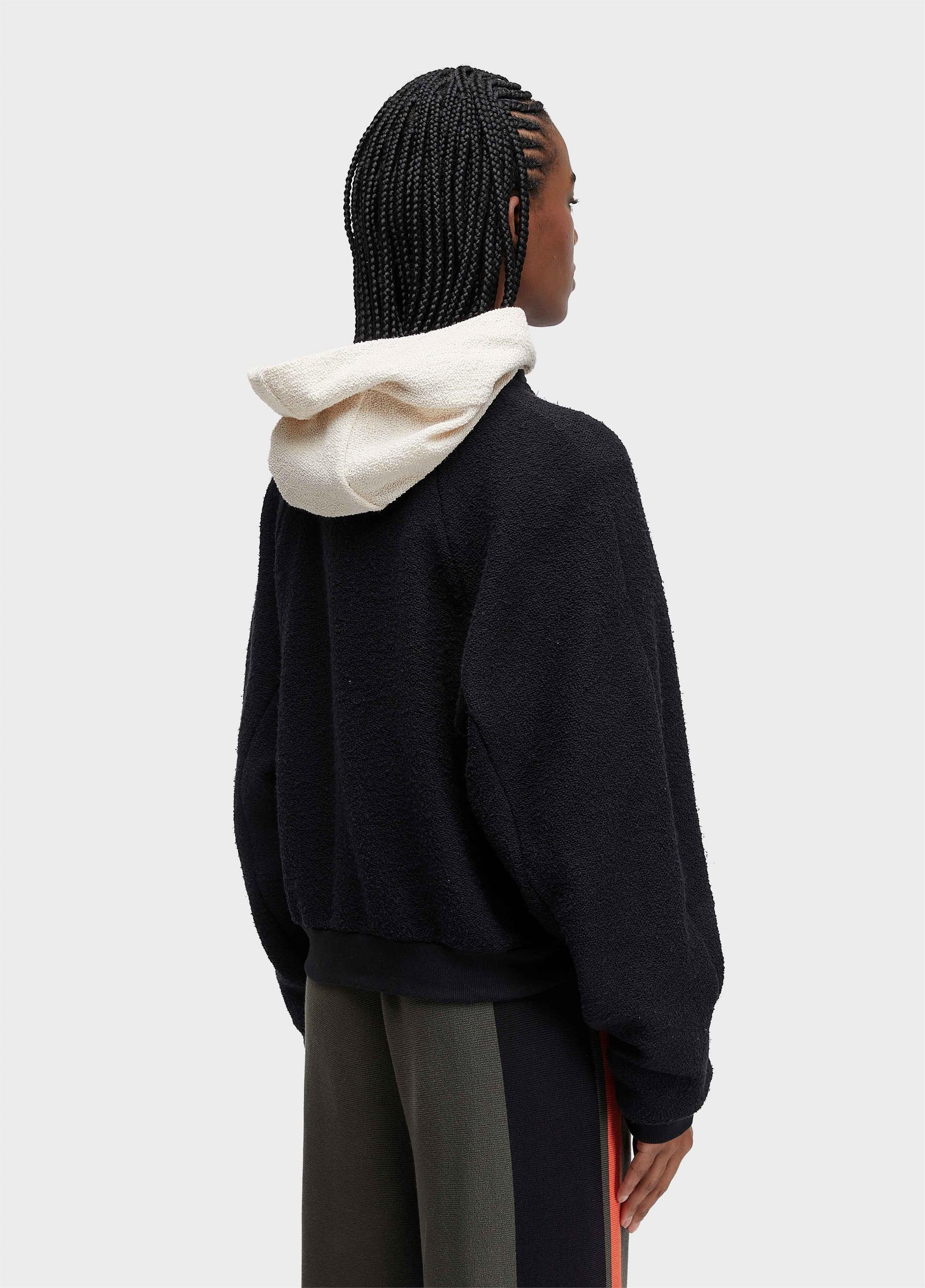 Casaco bicolor moletom eco