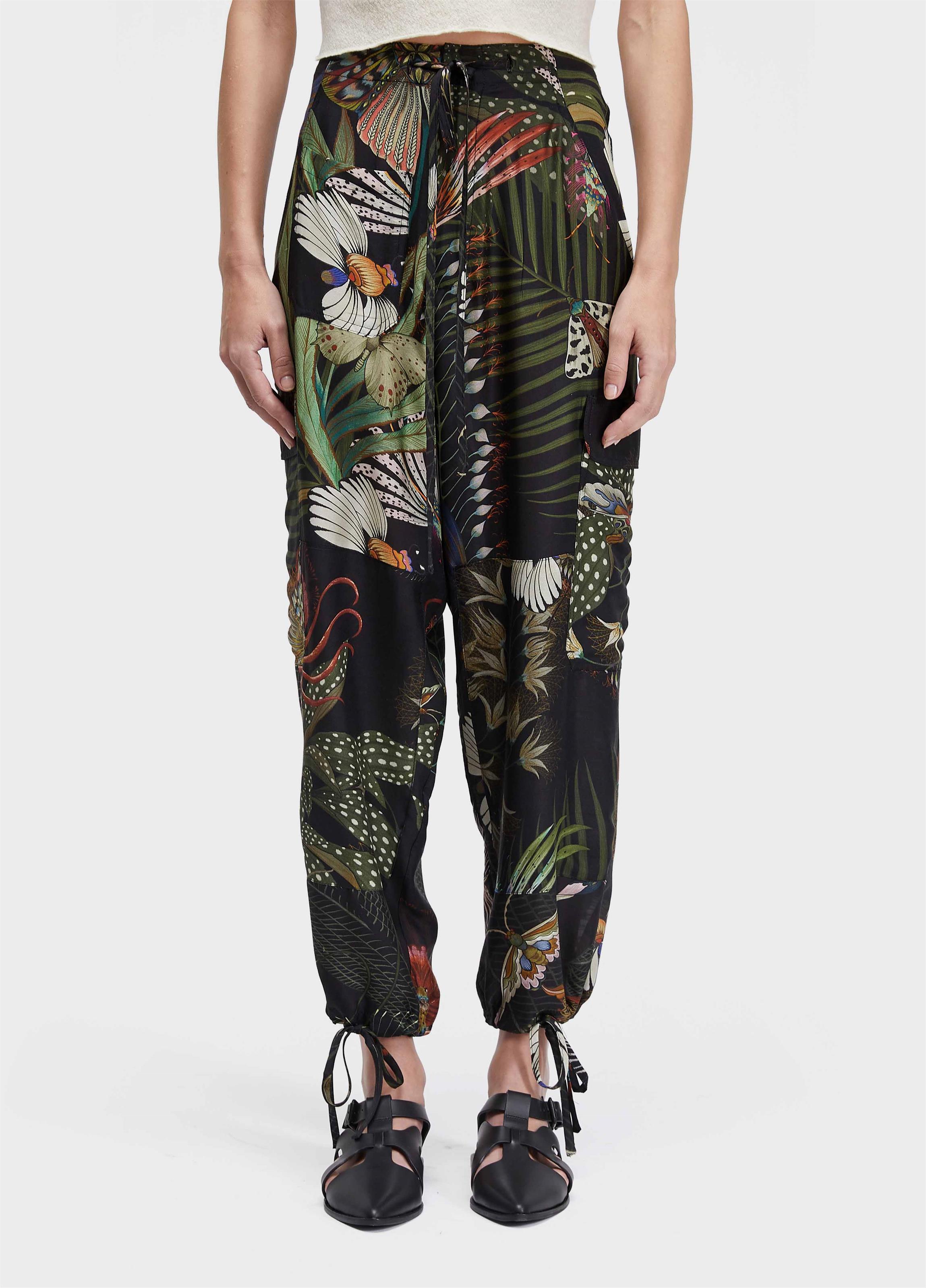 Calça bolsos botanique