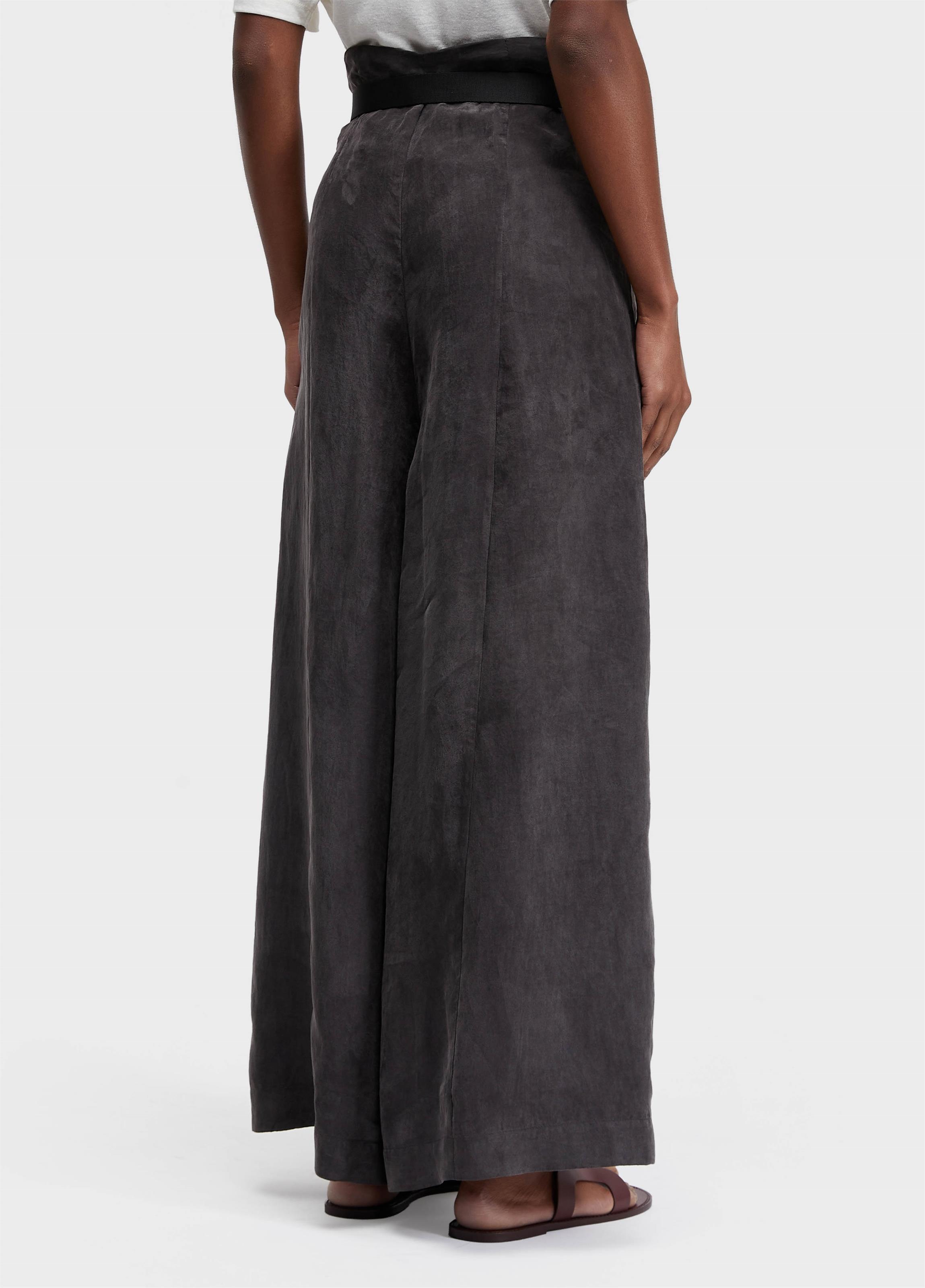 Calça ampla mosquetão cupro