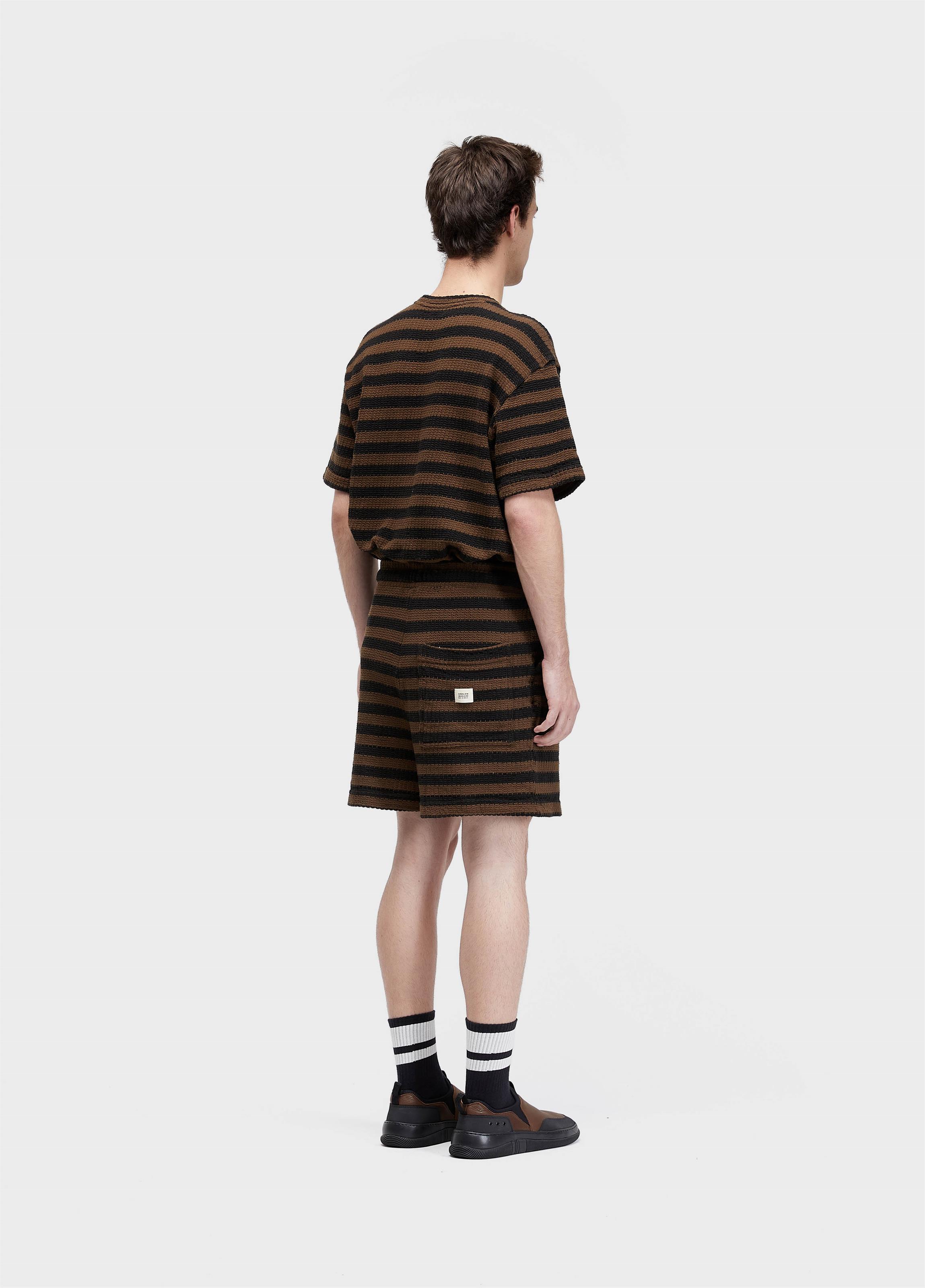 Bermuda color stripes knit
