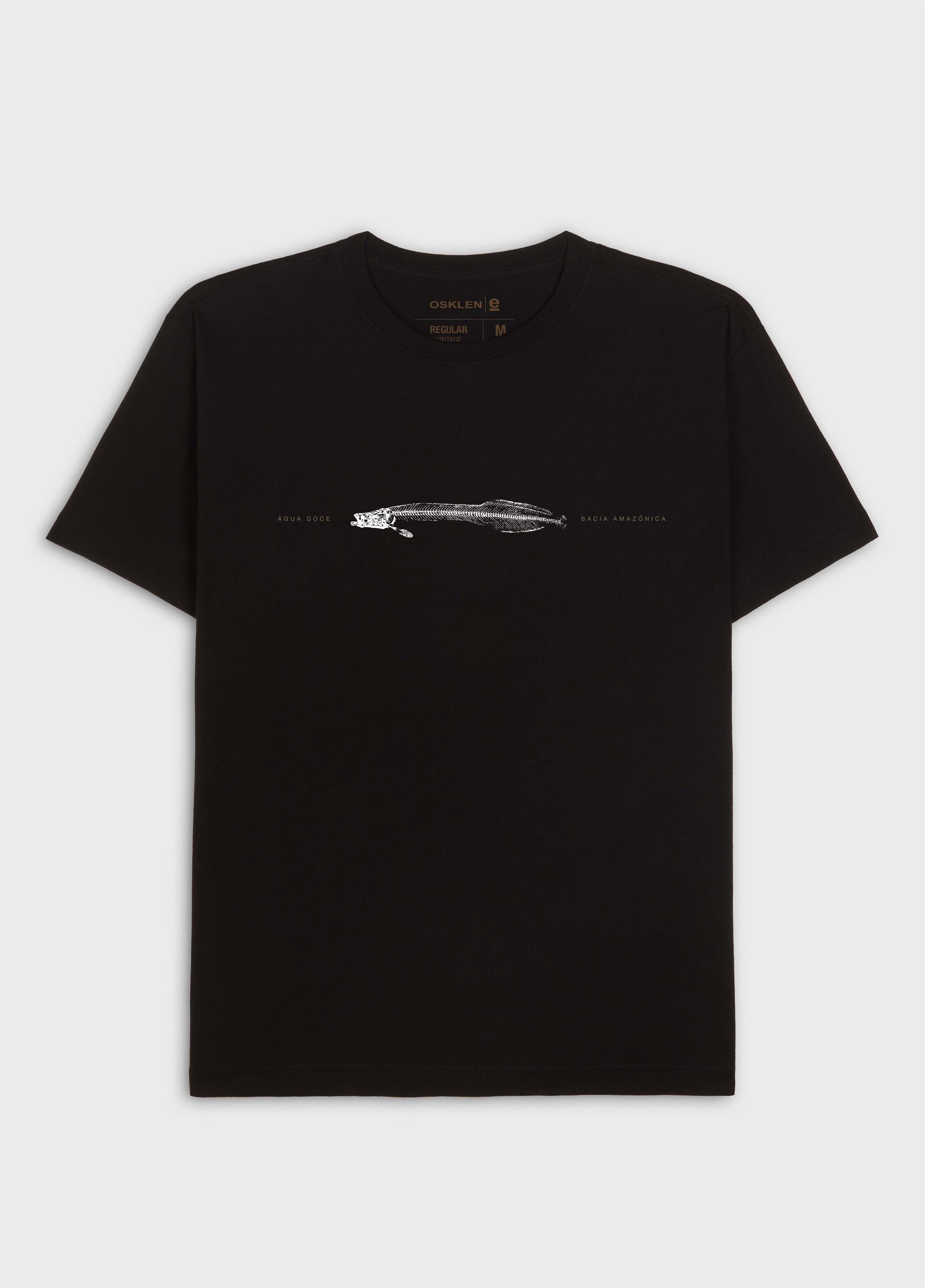 T-shirt regular vintage pirarucu