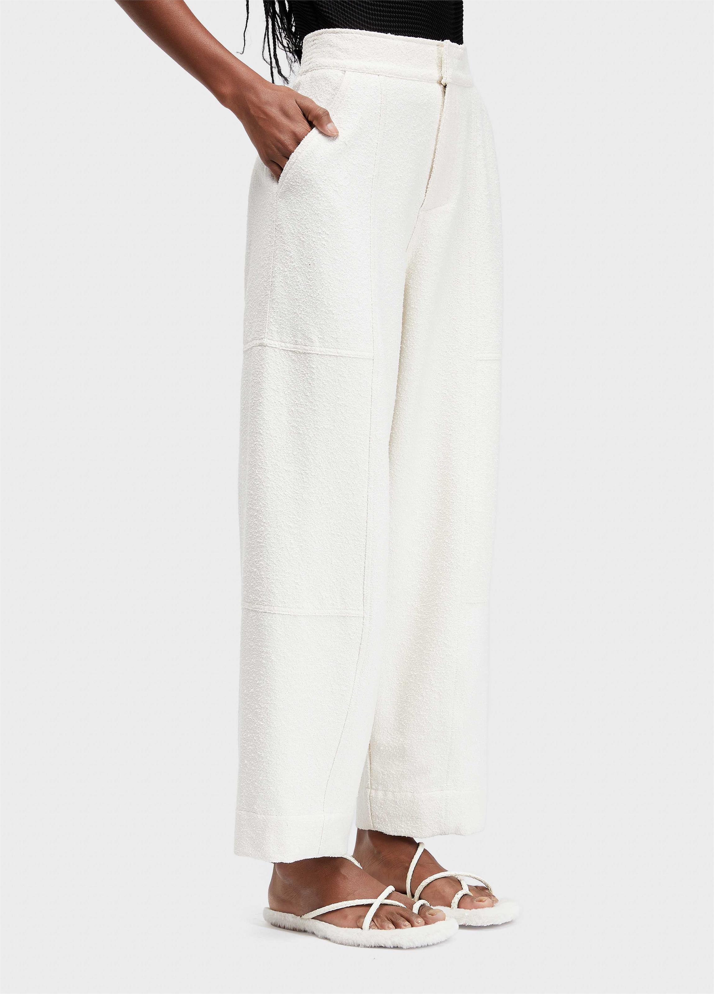 Calça recortes cotton texture