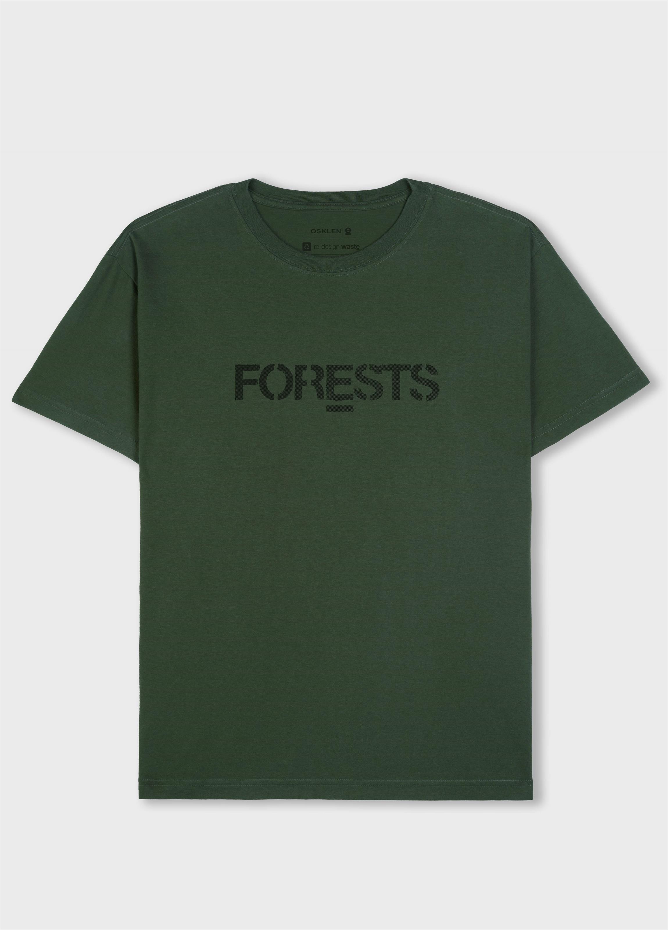 T-shirt regular vintage forest stenc