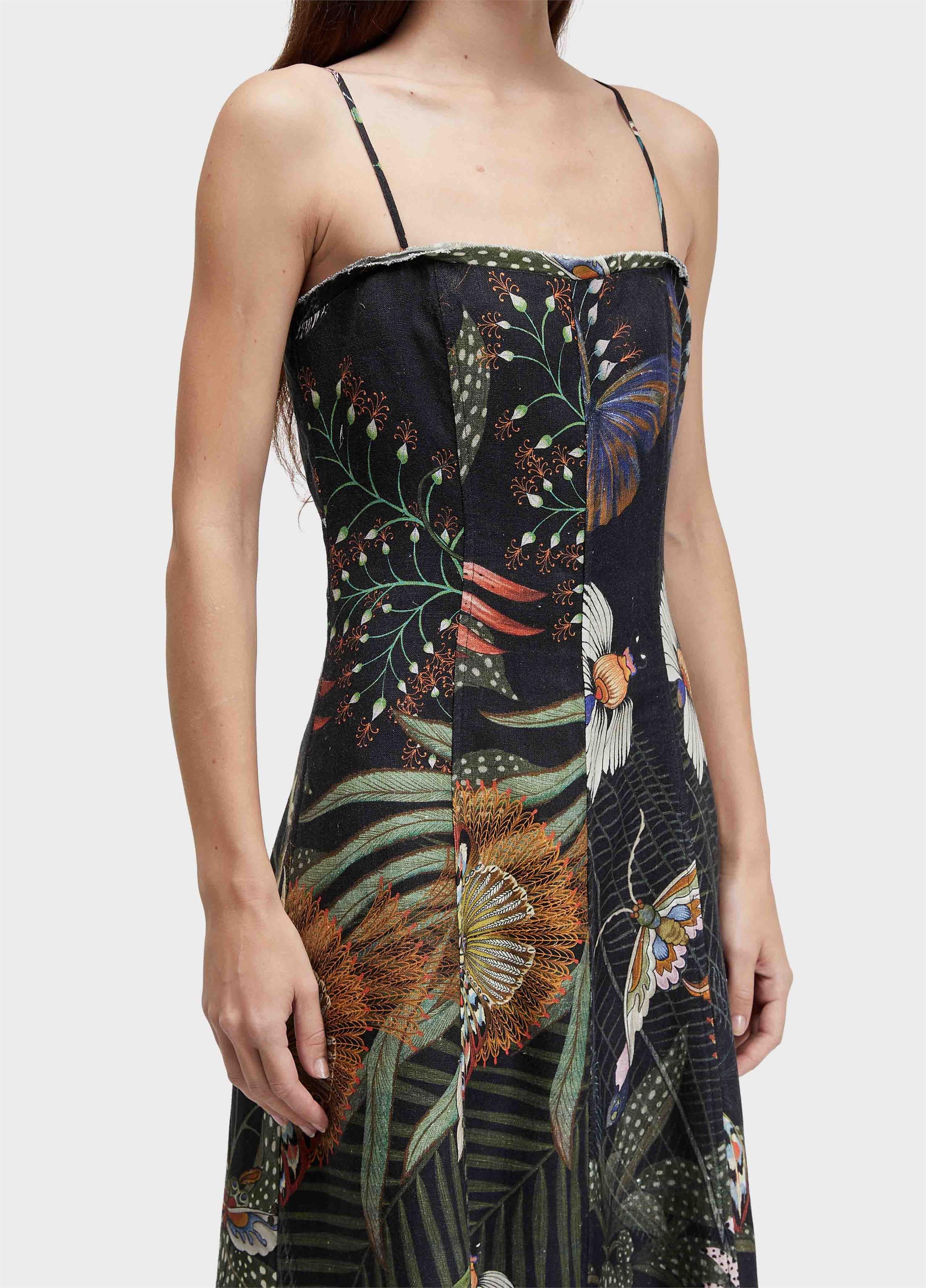 Vestido alças botanique