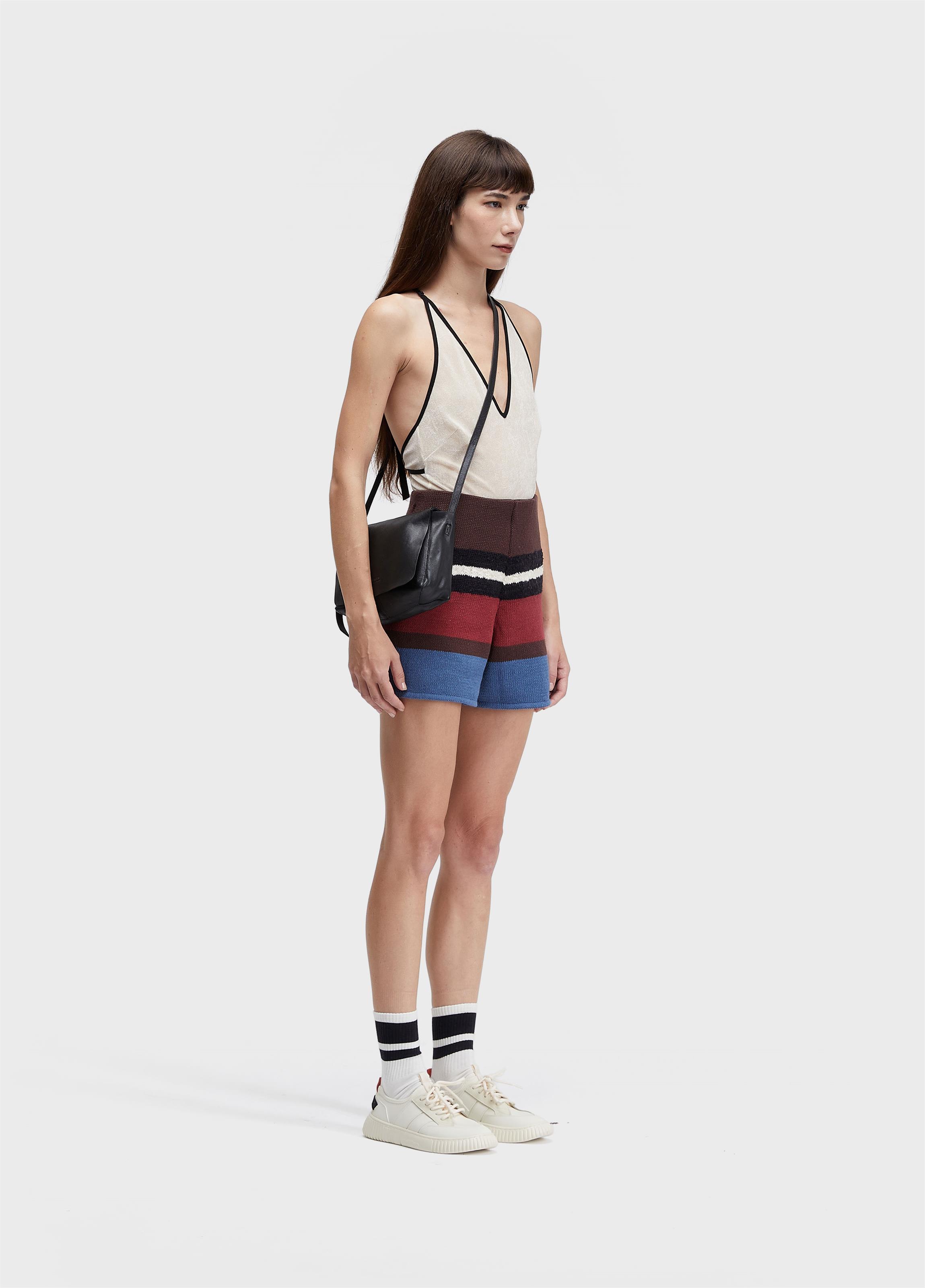 Short tricot cabinet stripes
