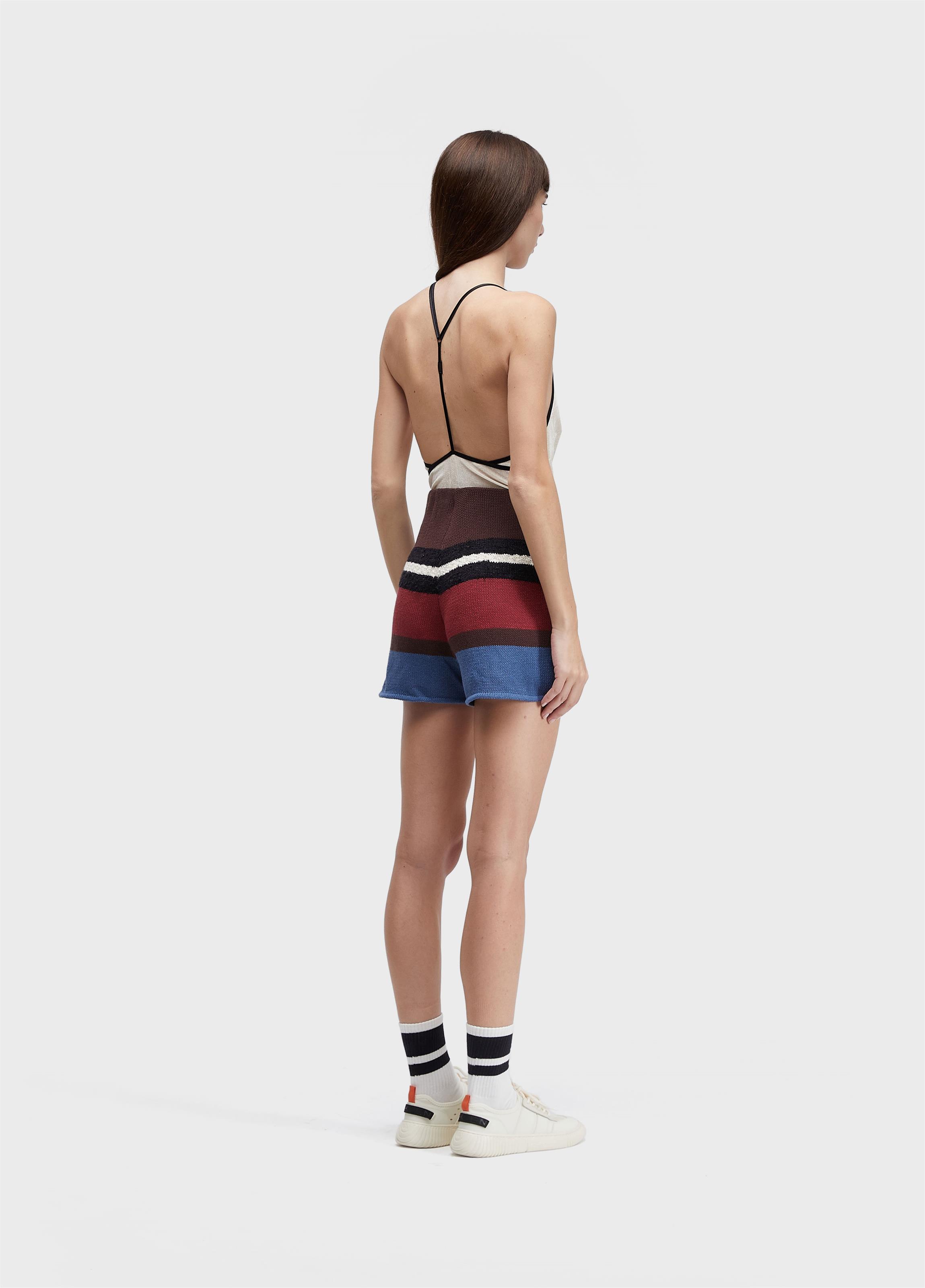 Short tricot cabinet stripes