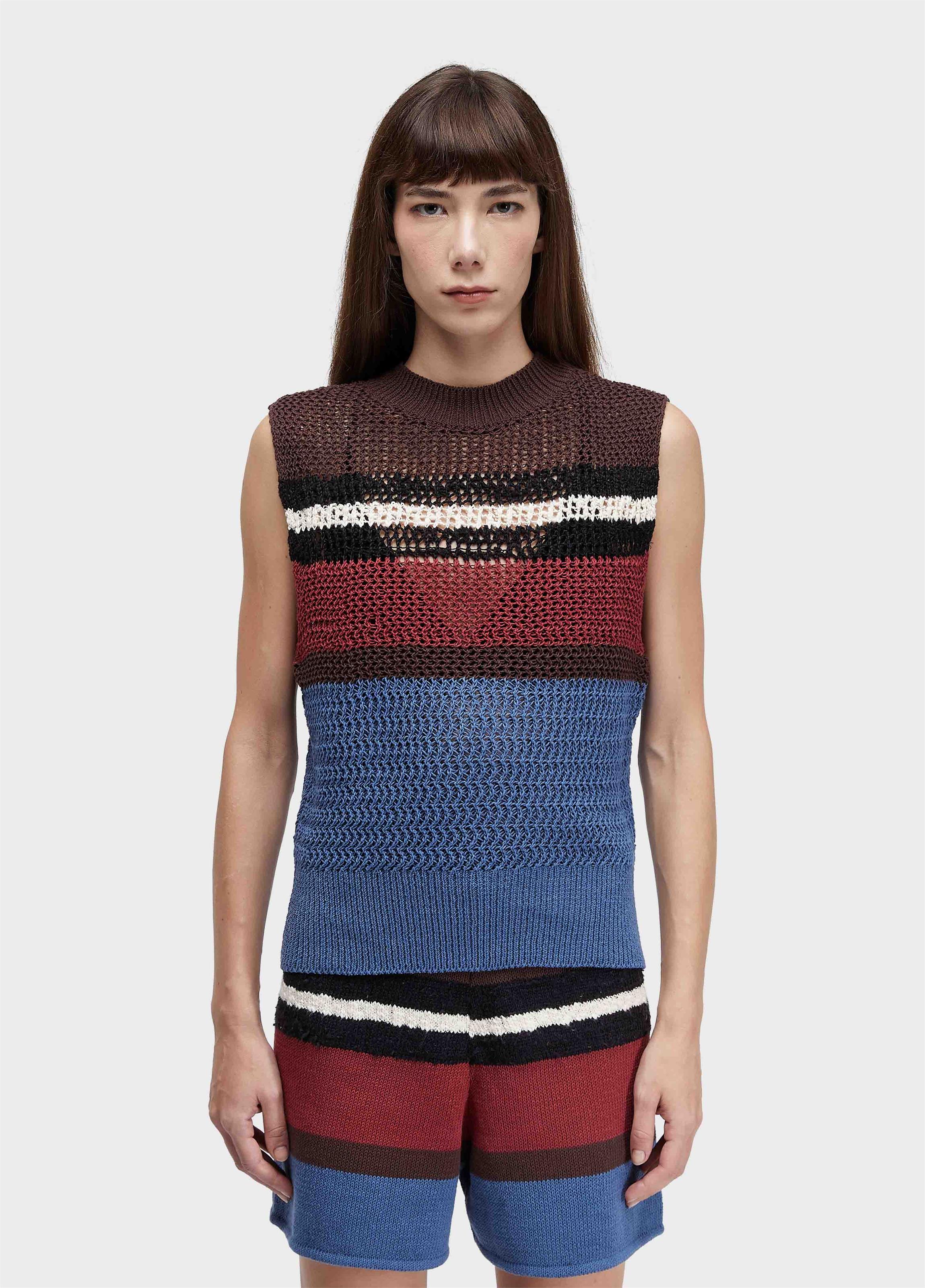 Colete tricot cabinet stripes