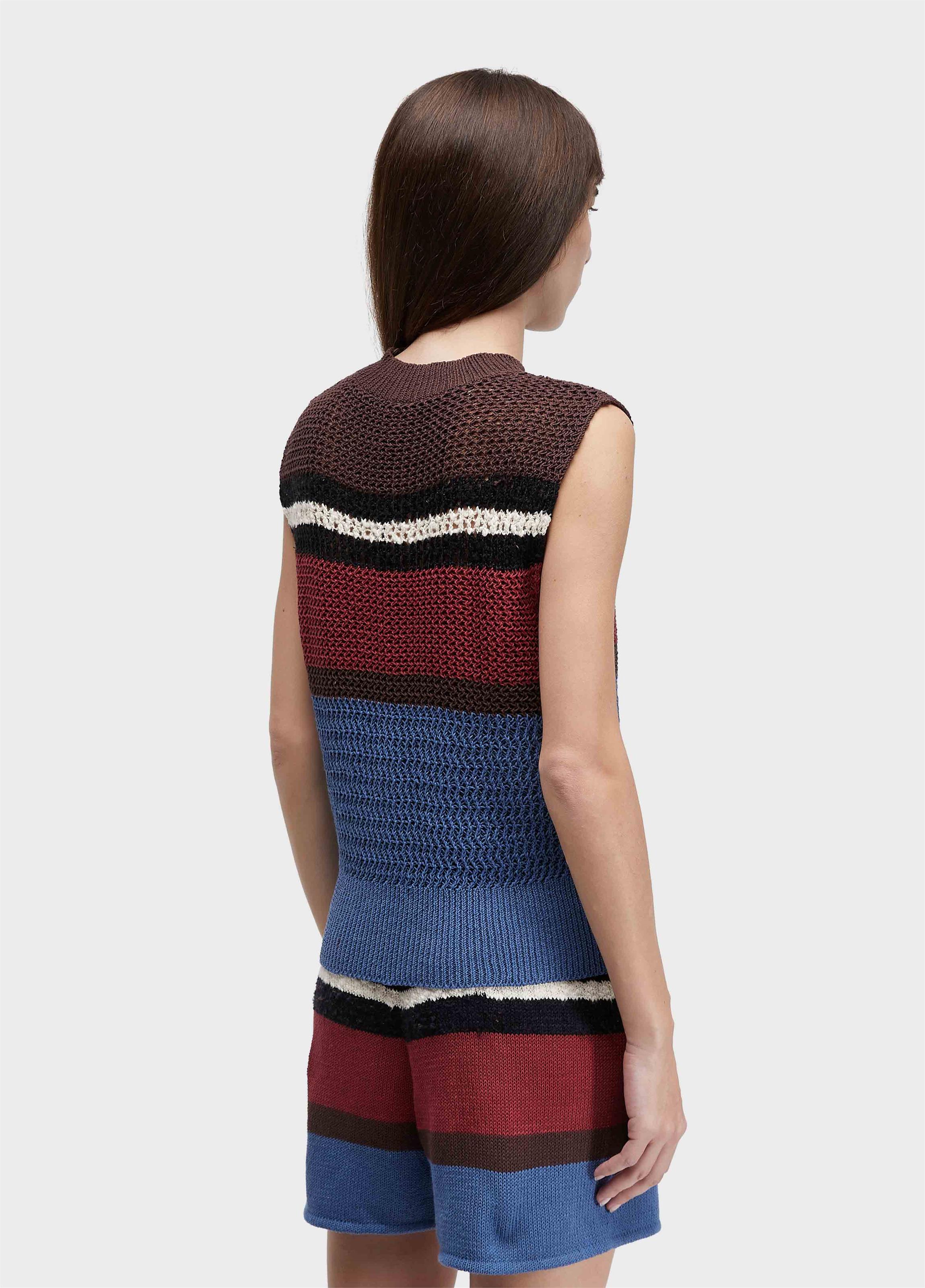 Colete tricot cabinet stripes