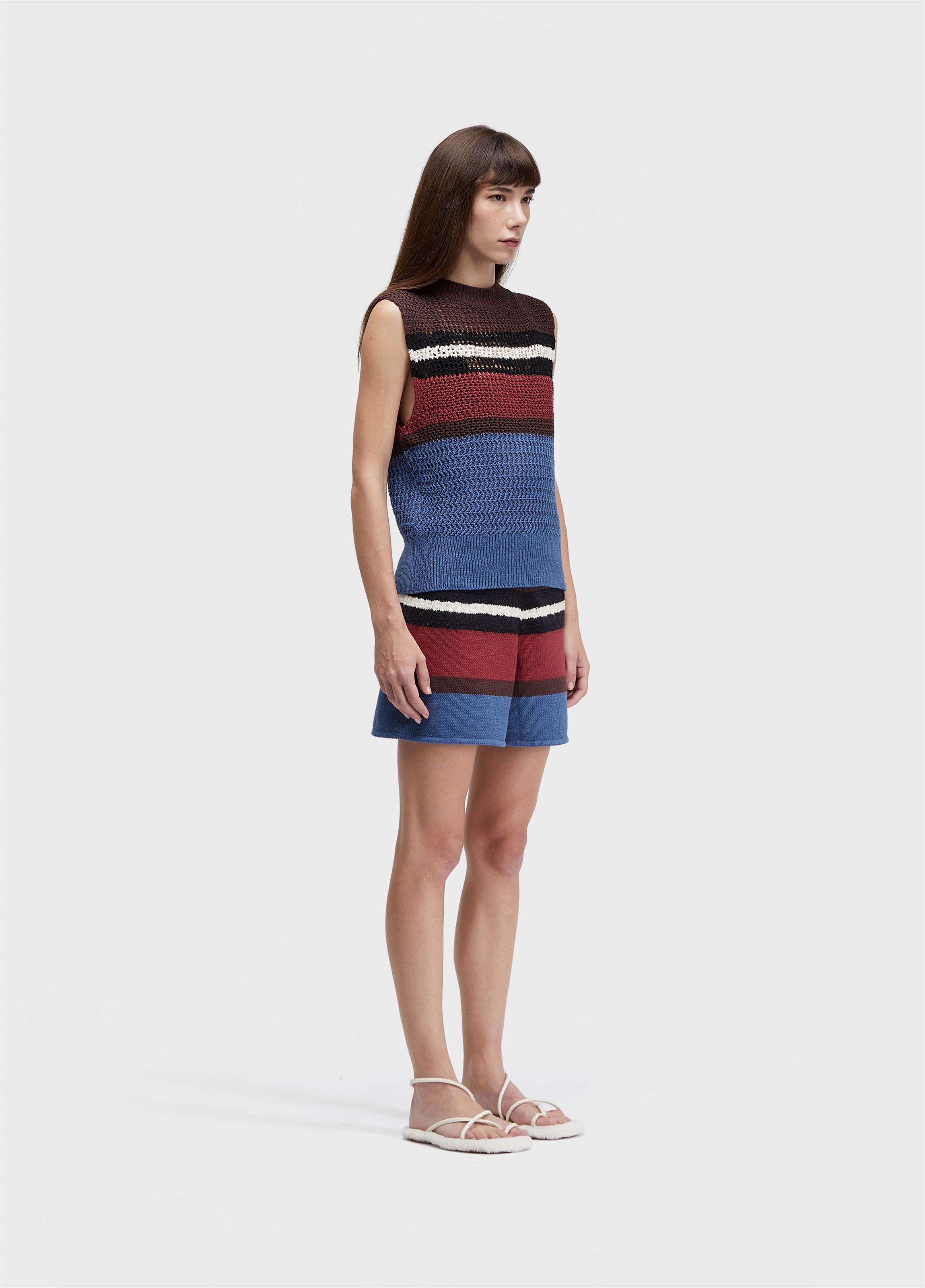 Colete tricot cabinet stripes