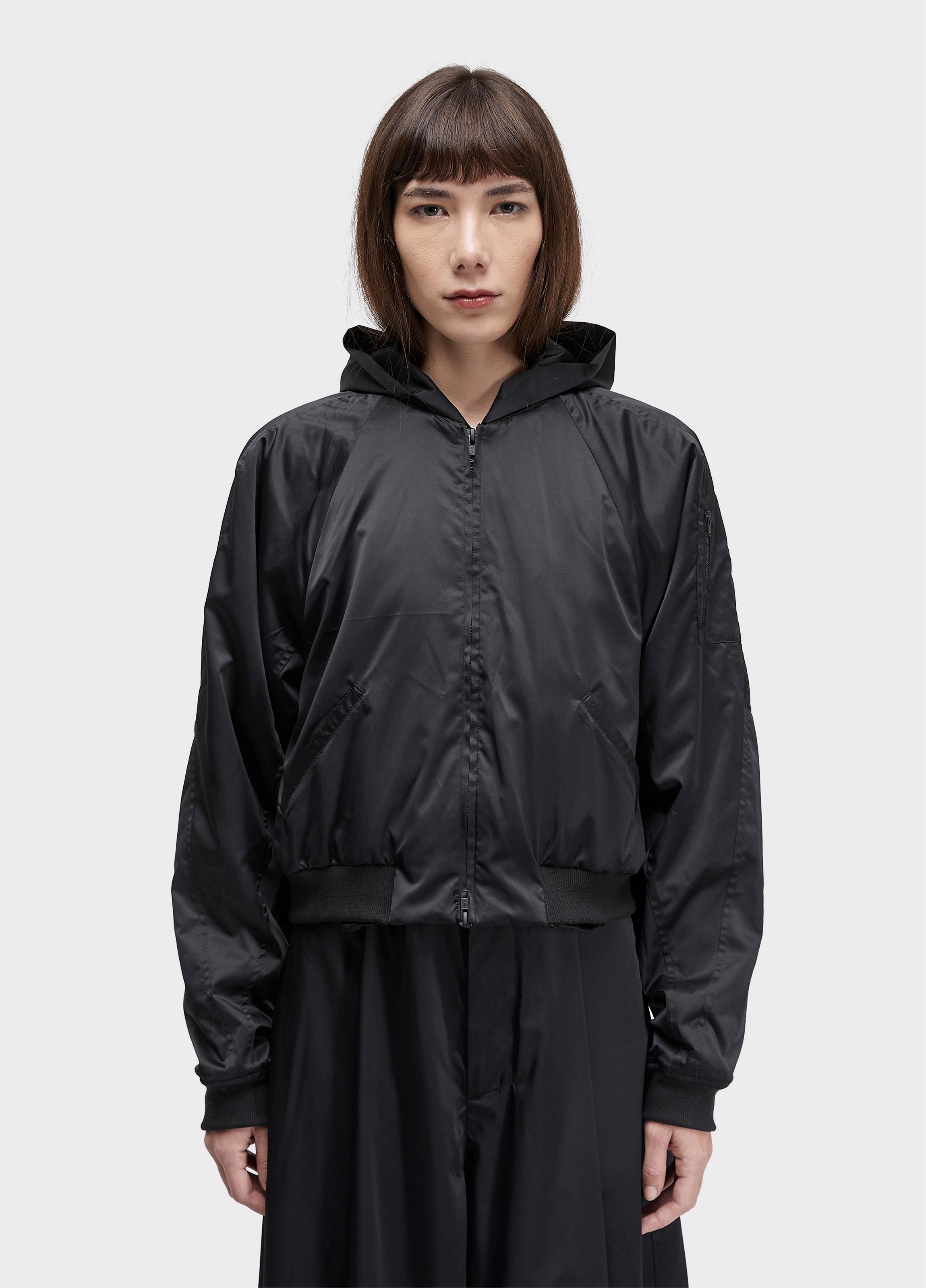 Jaqueta bomber puffer satin
