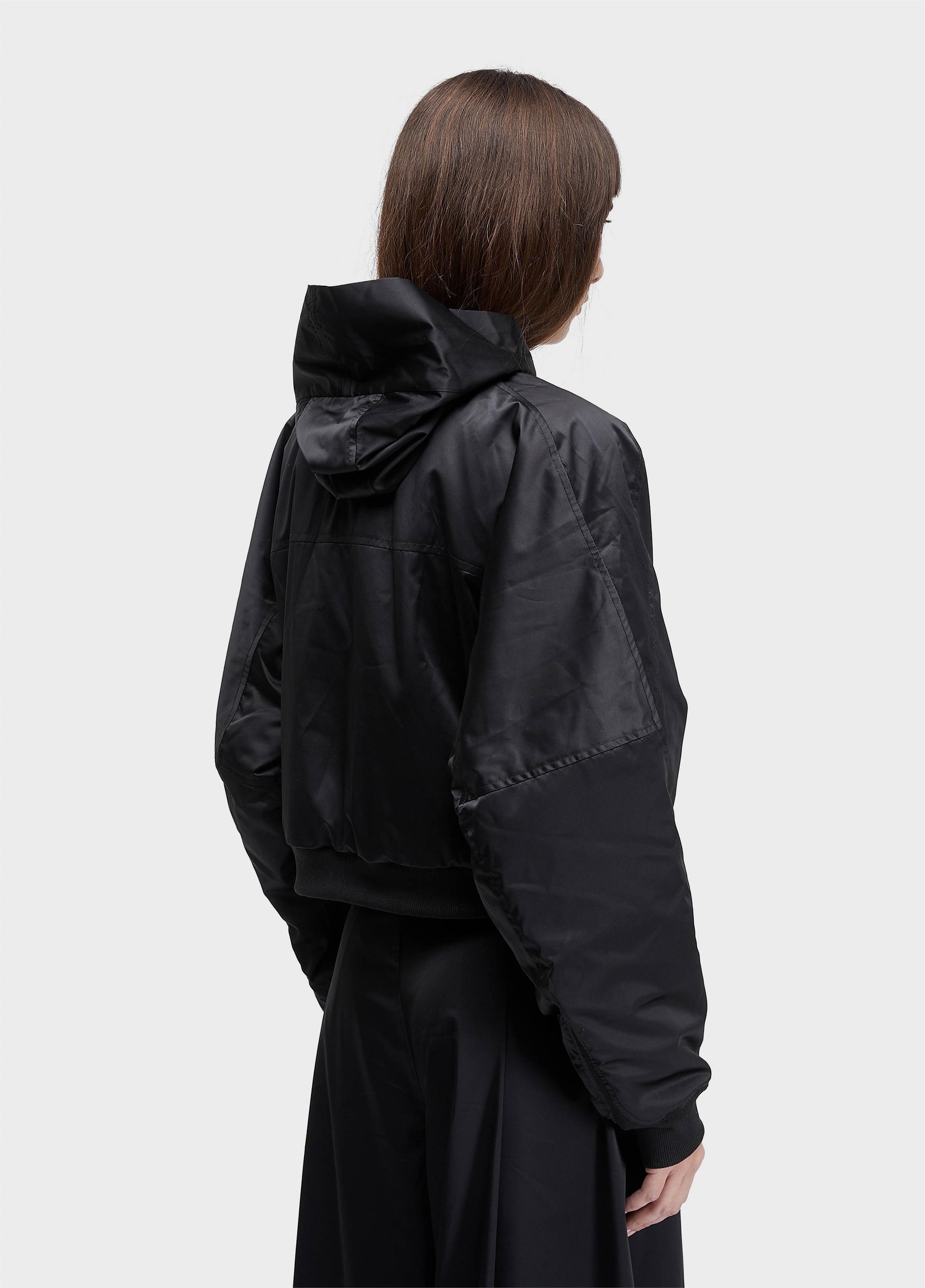 Jaqueta bomber puffer satin