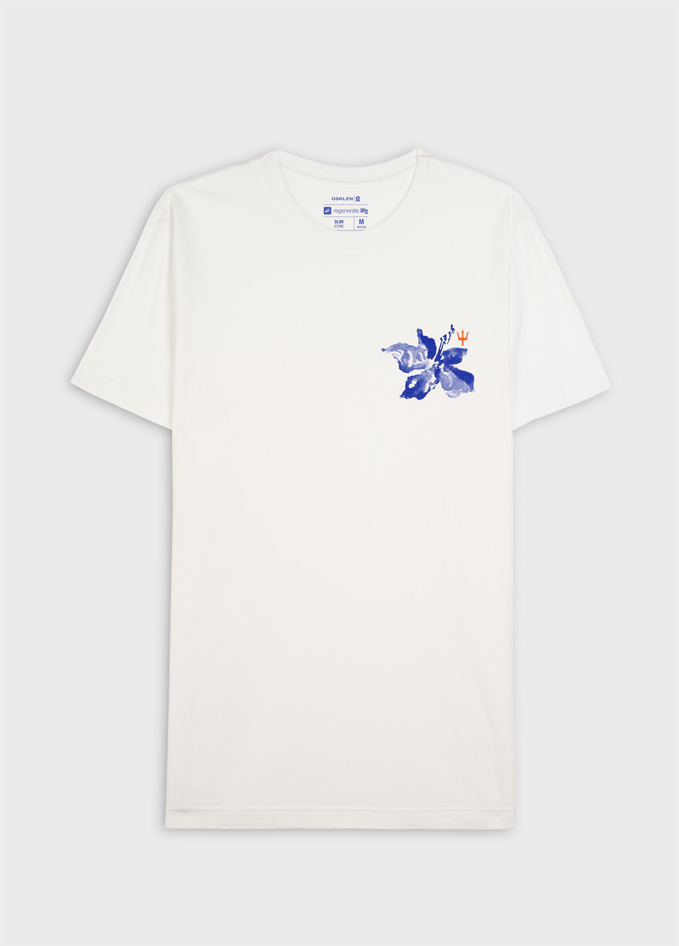 T-shirt slim stone flor surf MC
