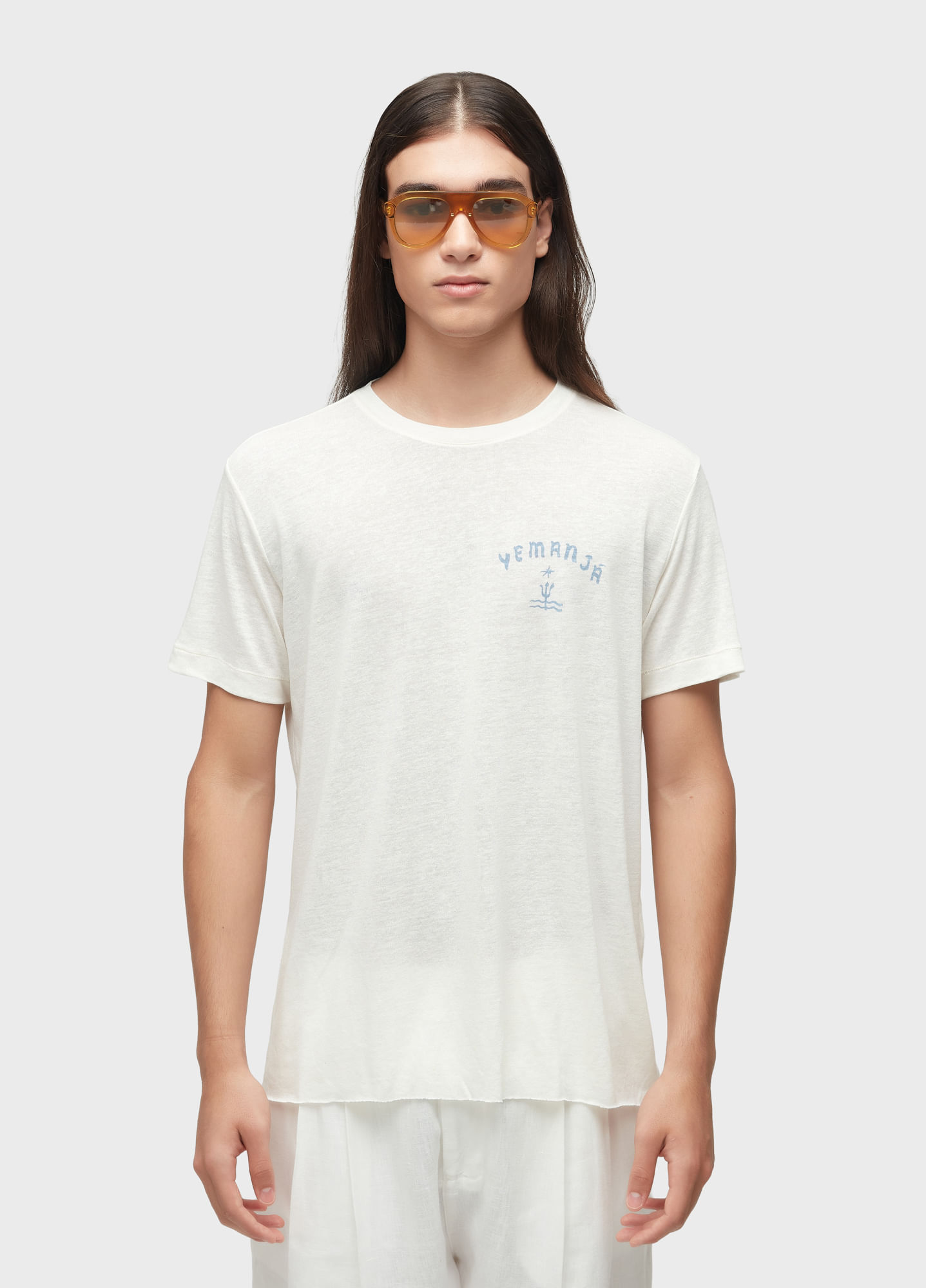 T-shirt retro yemanja light linen