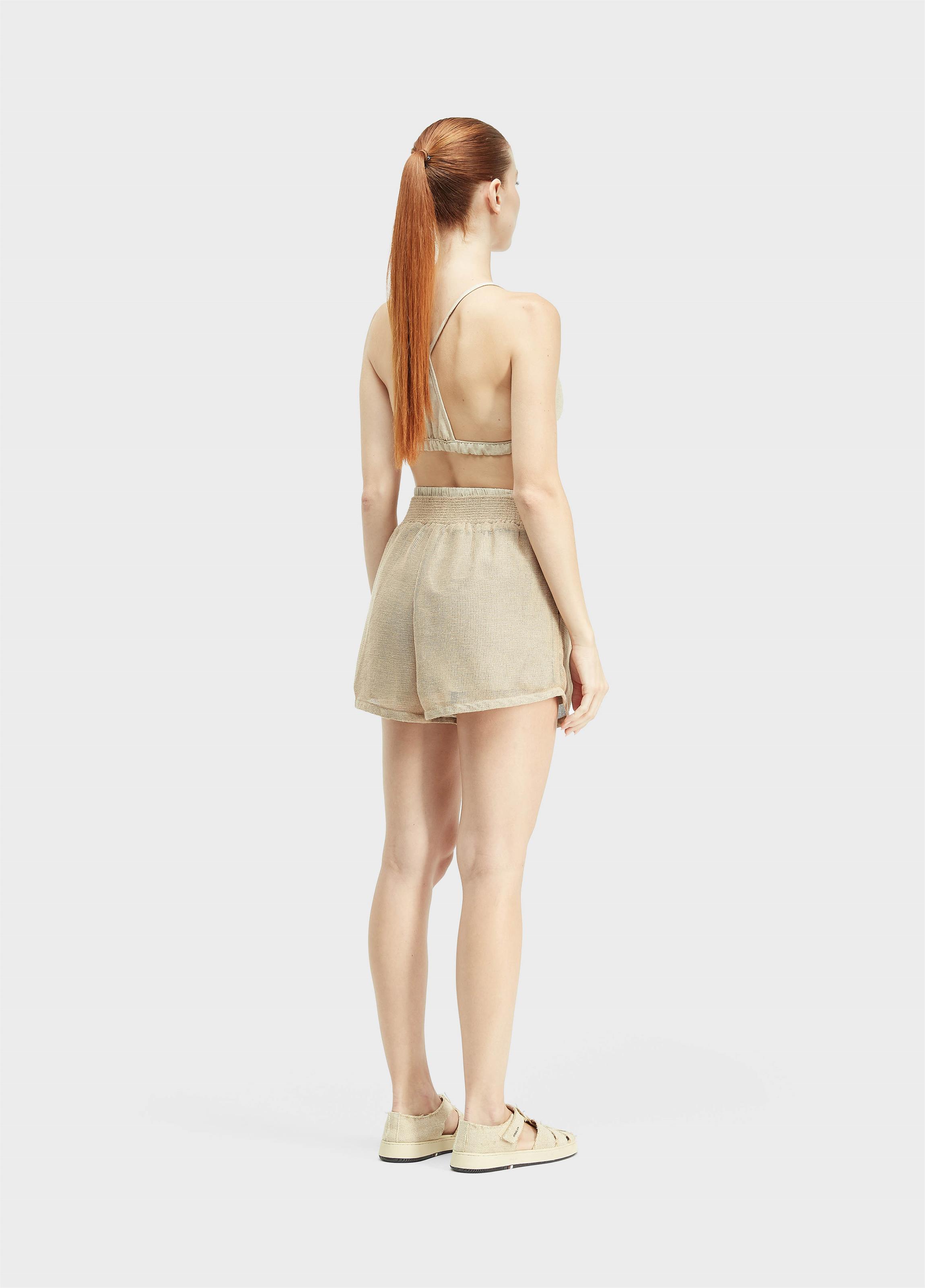 Short elástico tela