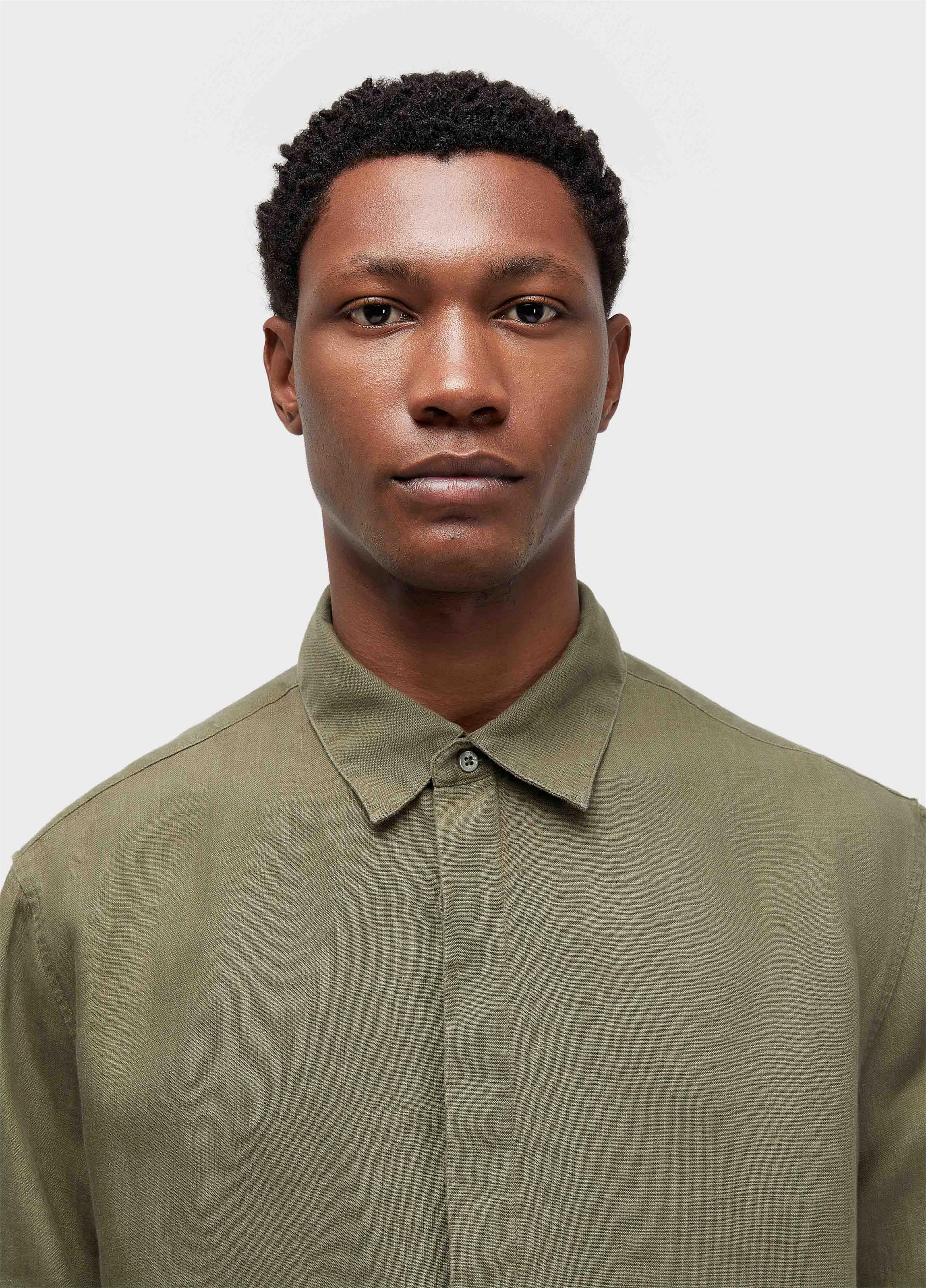 Camisa linen bordado