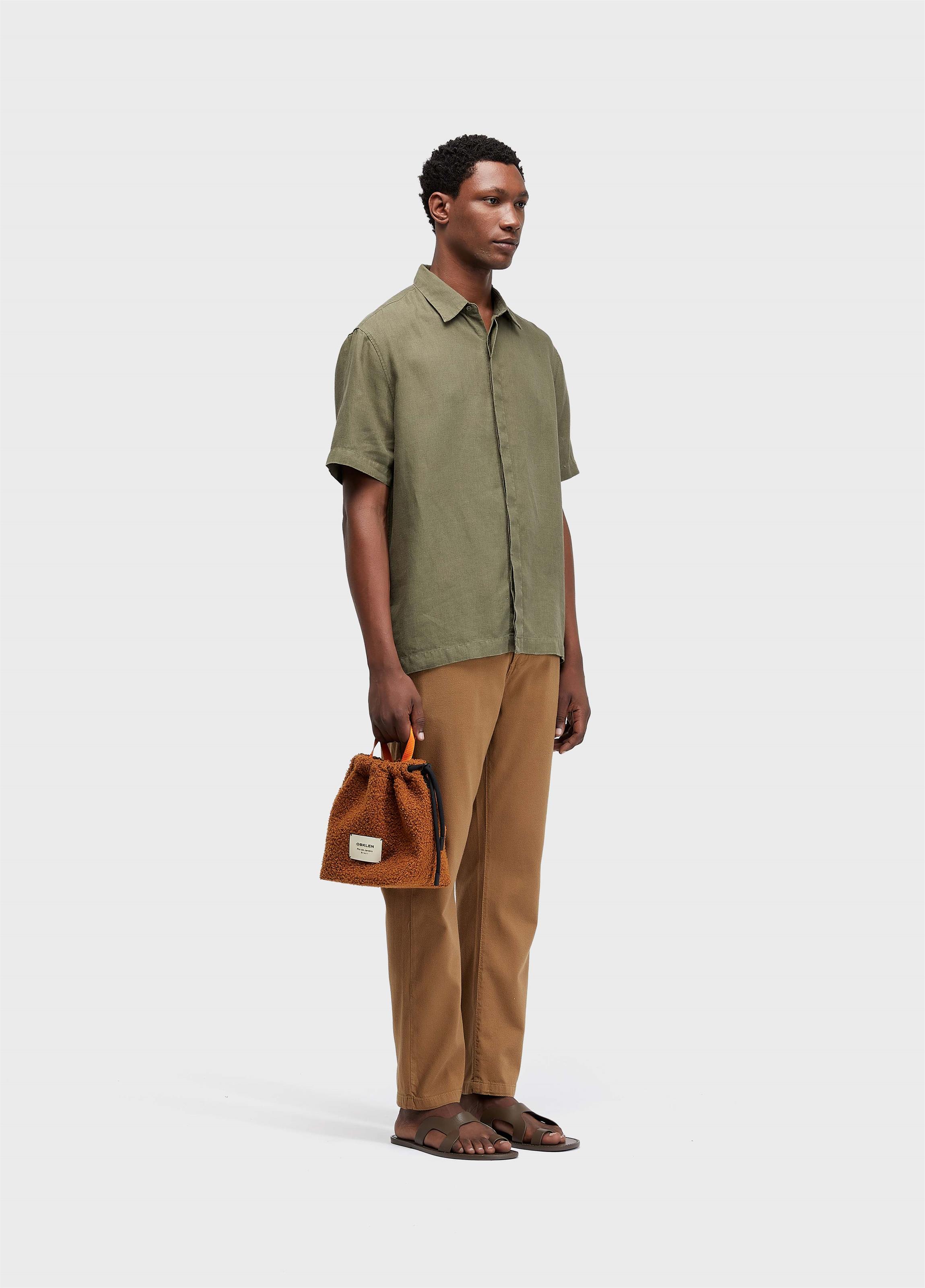 Camisa linen bordado