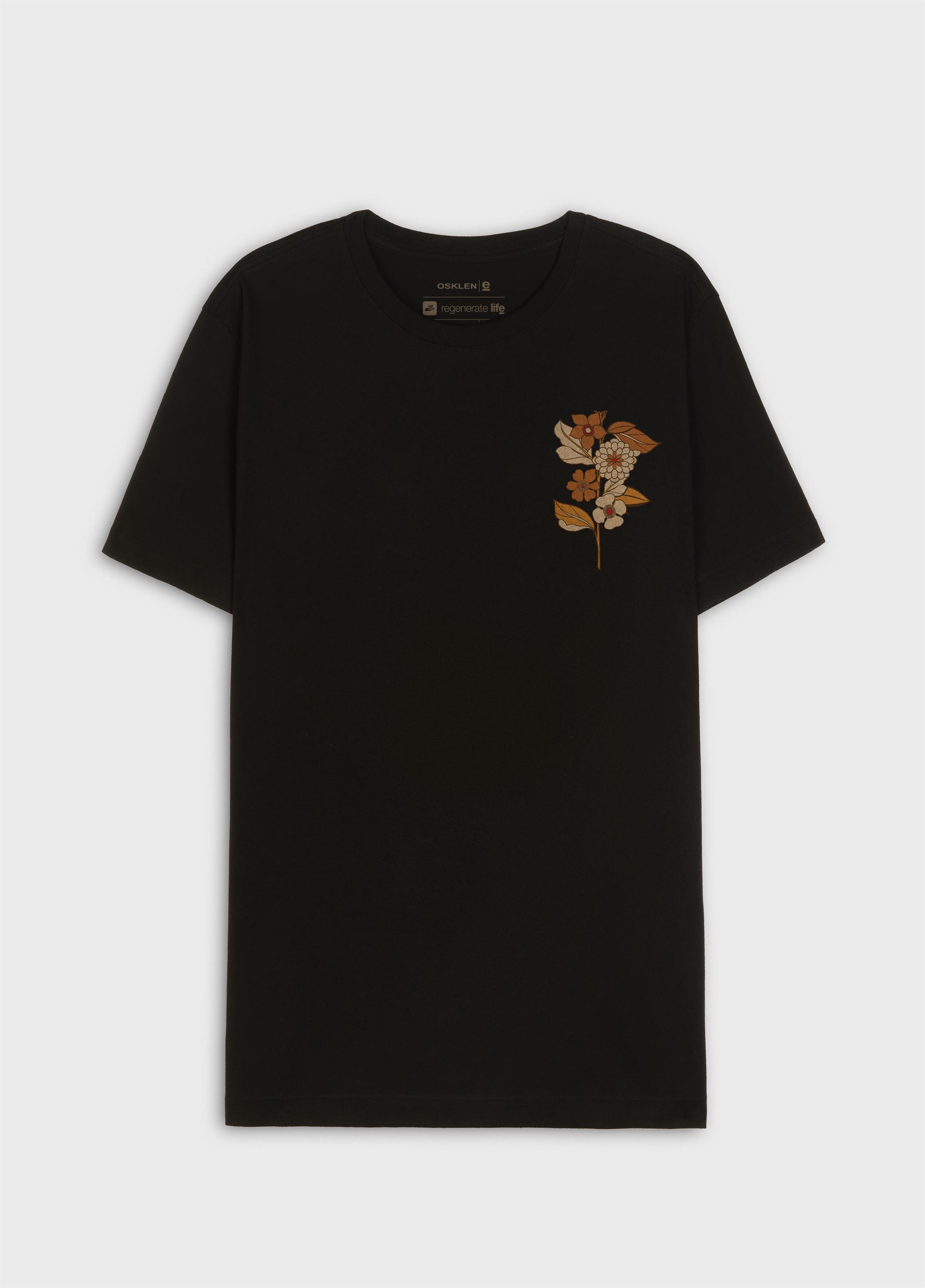 T-shirt slim vintage bloom