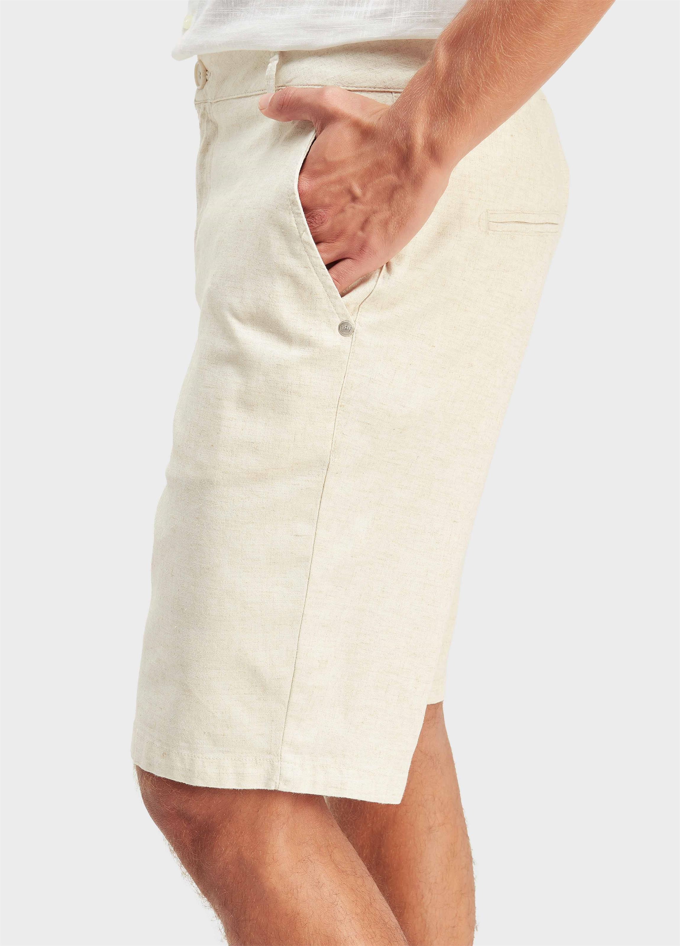 Bermuda alfaiataria basic linen