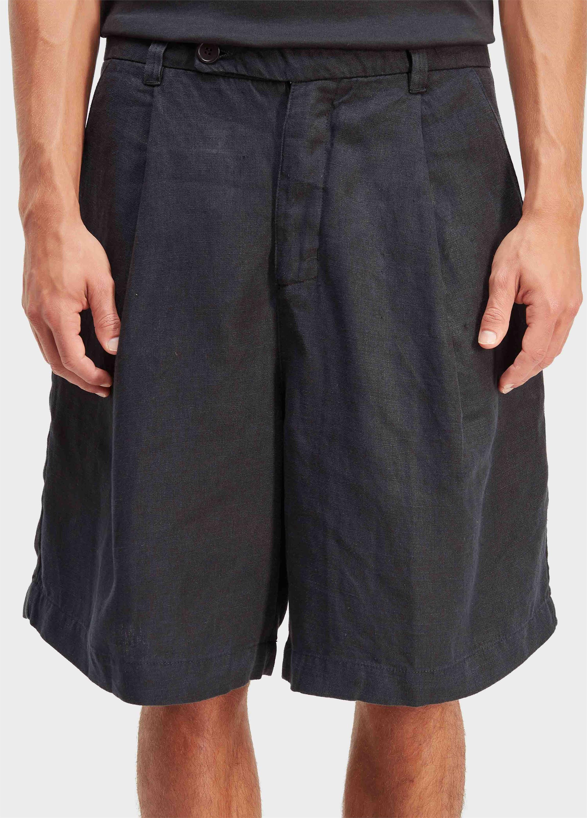 Bermuda alfaiataria linen over