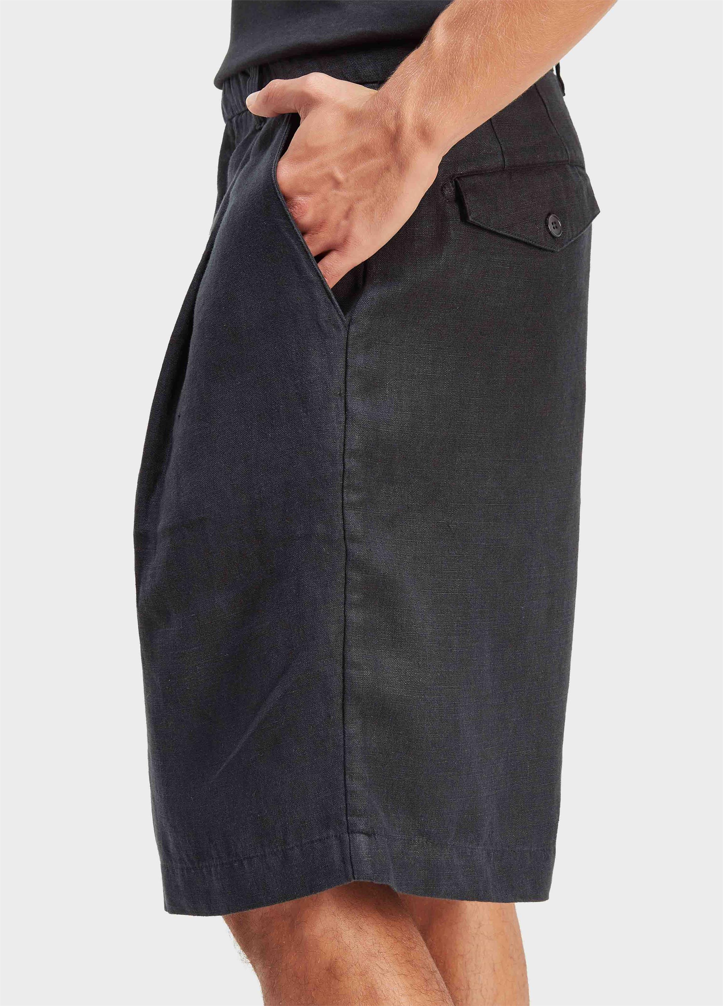 Bermuda alfaiataria linen over