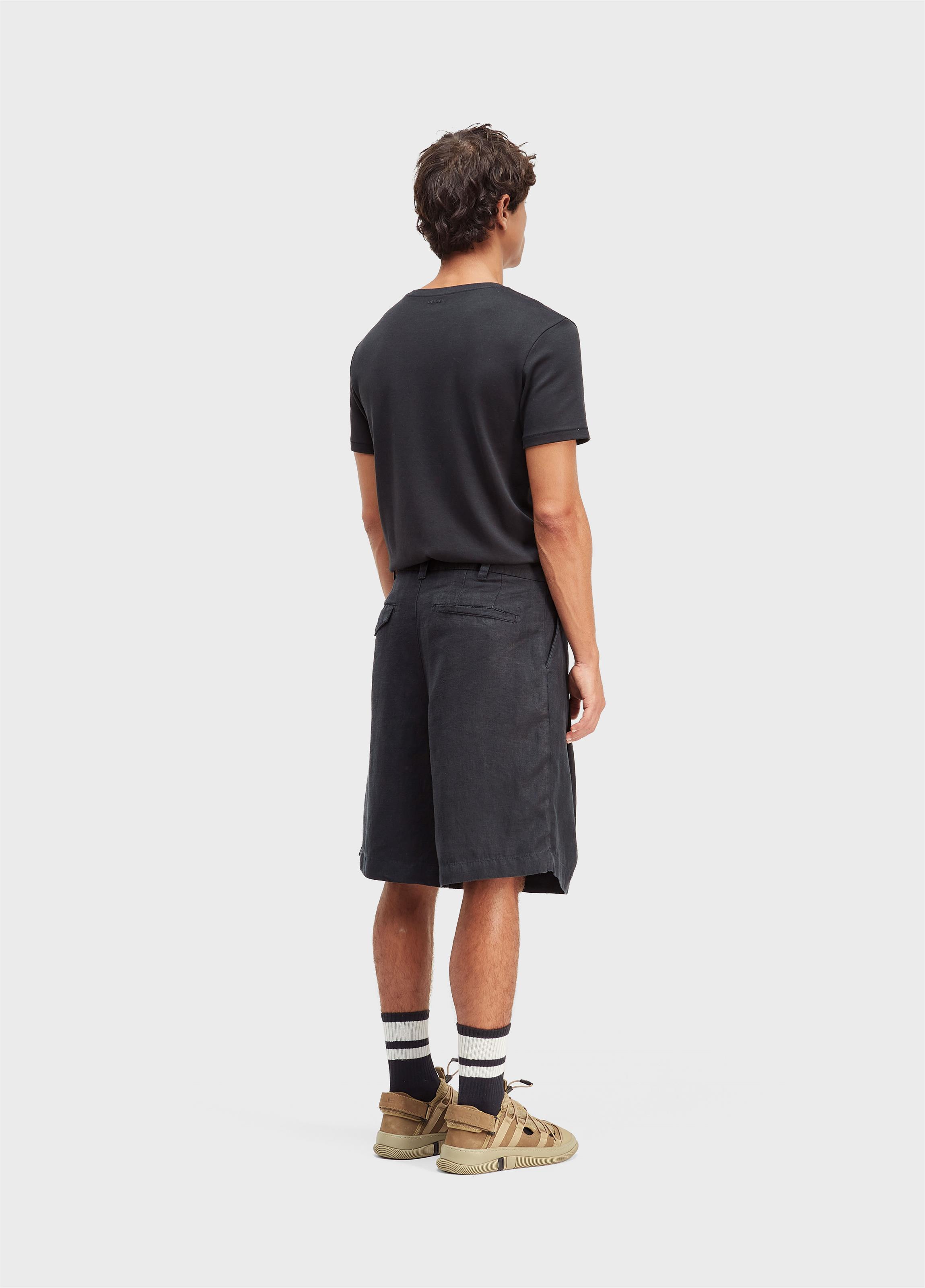 Bermuda alfaiataria linen over