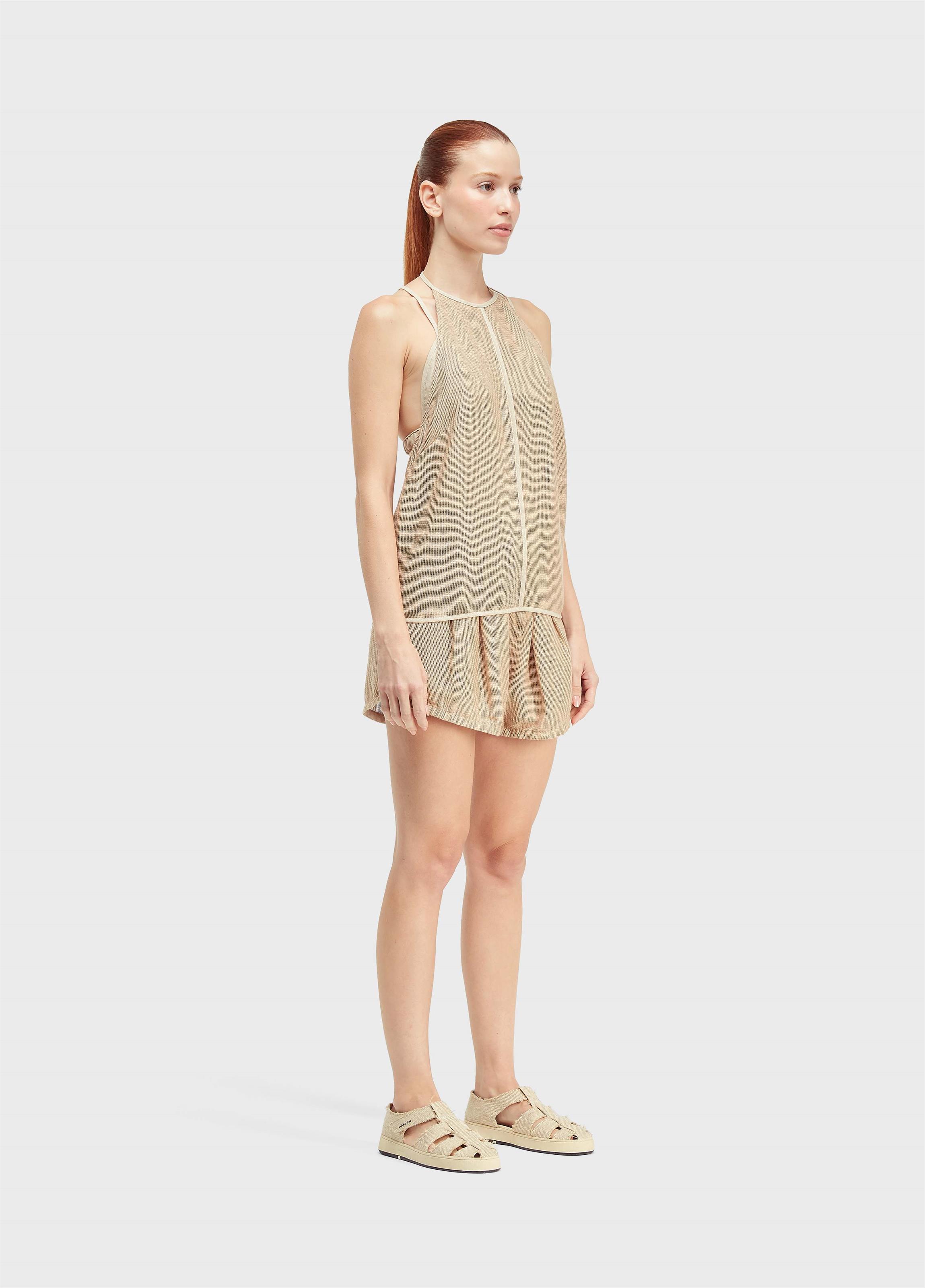 Short elástico tela