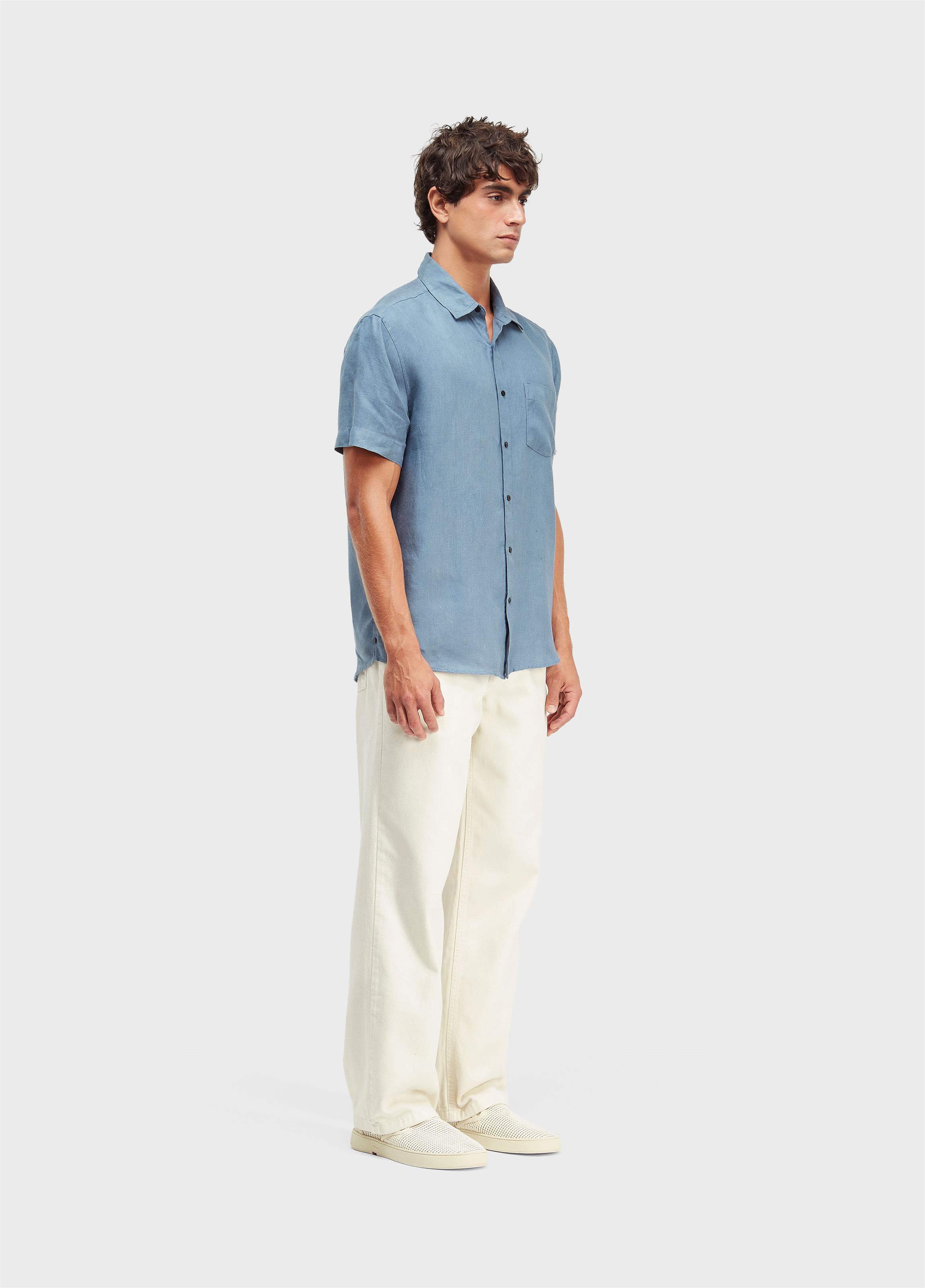 Calça over cotton twill