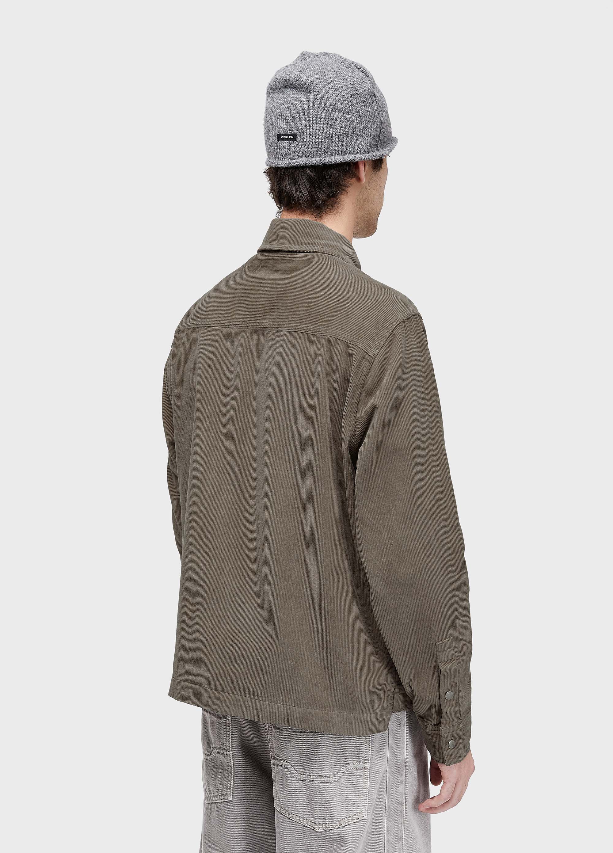Overshirt corduroy boxed thin