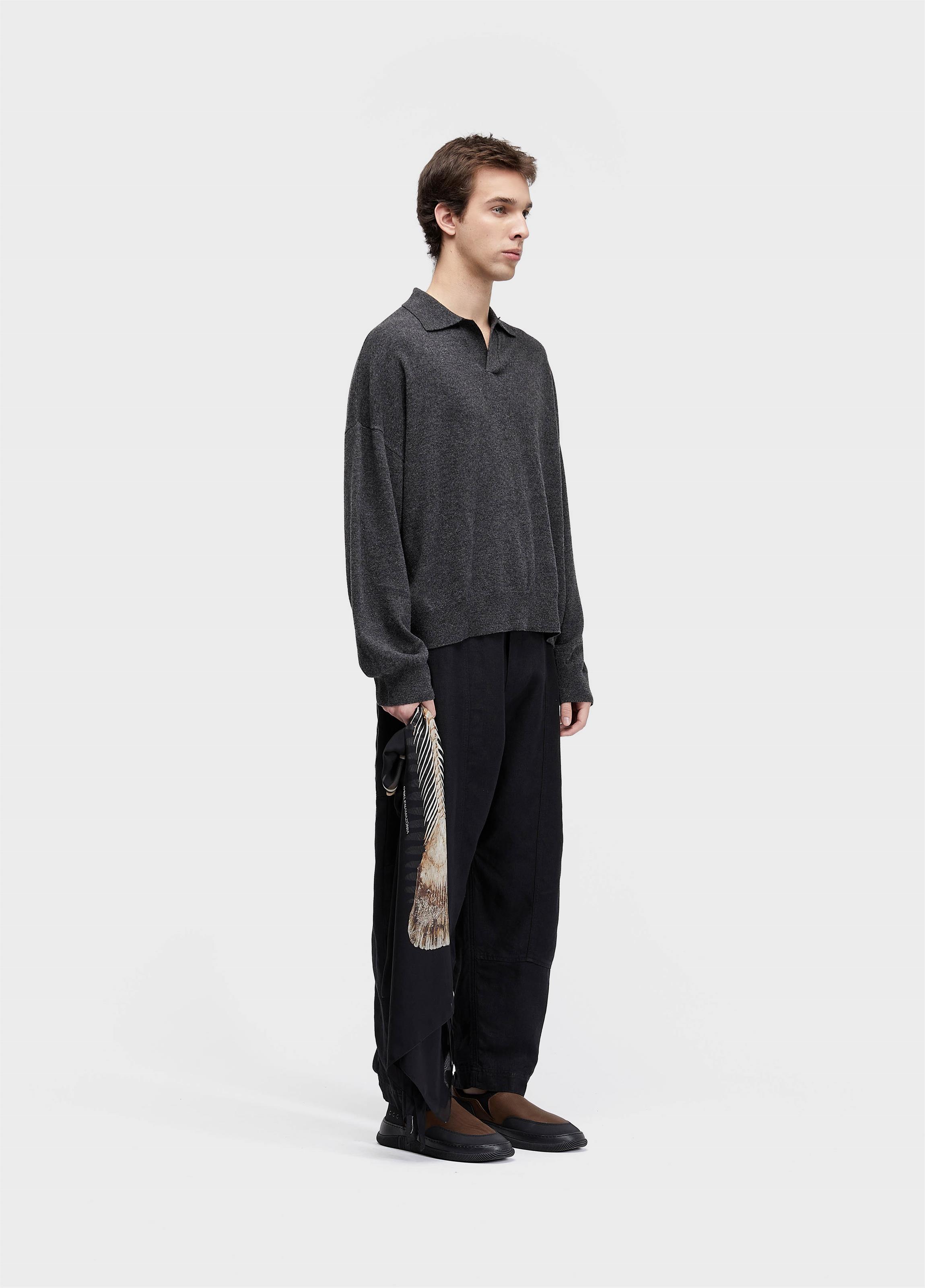 Polo tricot over cashmere