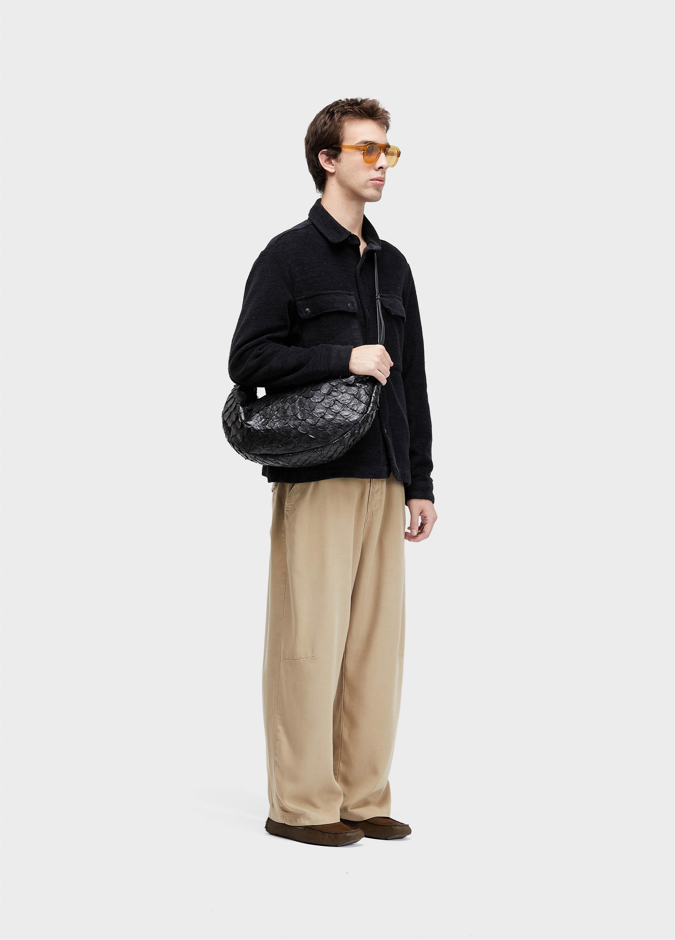 Overshirt tweed cotton texture