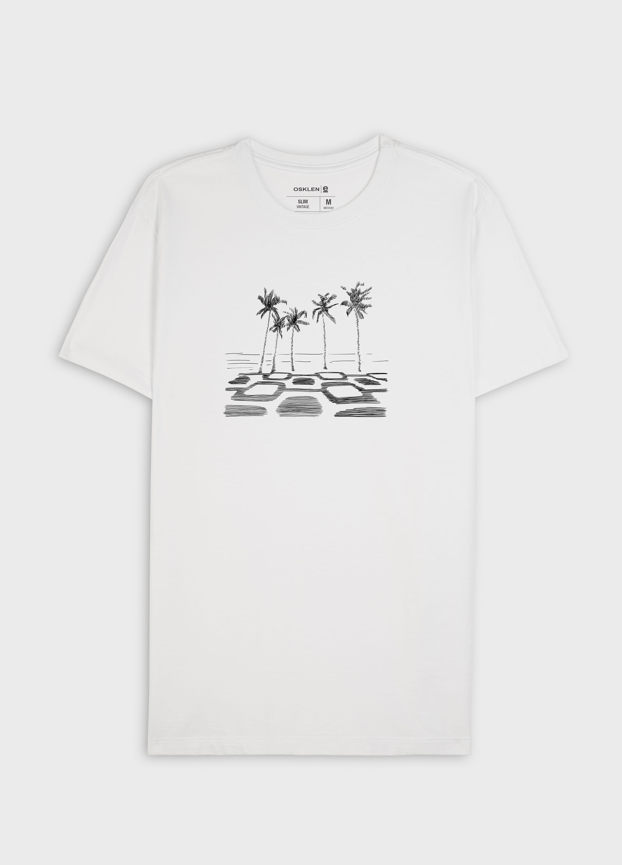 T-shirt slim vintage coqueiros ipanema